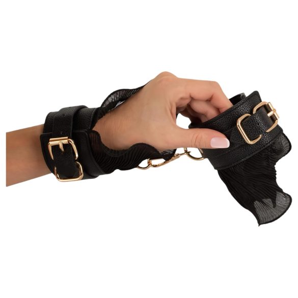 Bad Kitty - fransig bindningsset (4 delar) - svart