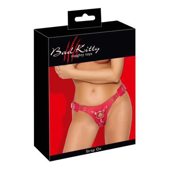 Bad Kitty - Röd sele för strap-ons