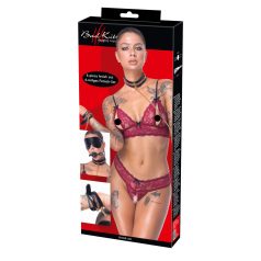 Bad Kitty - bondage set - 6 delar - svart