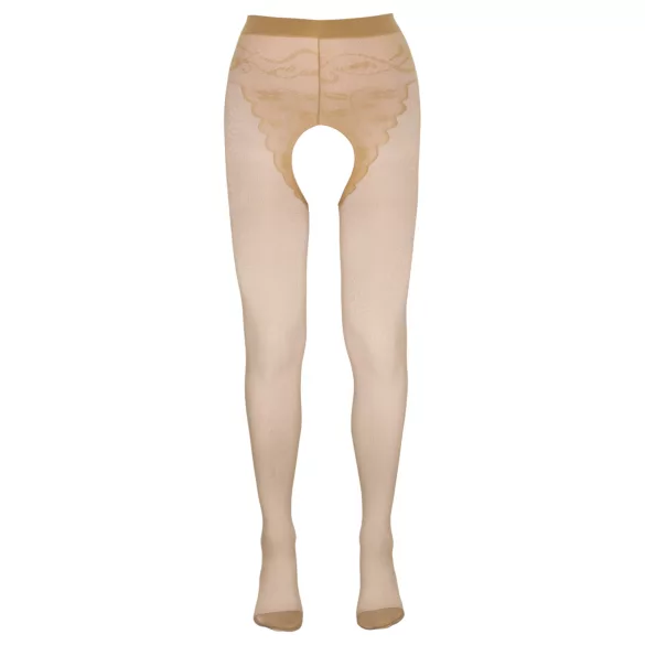 Cottelli - sexstrumpbyxa med ränder - beige - 2