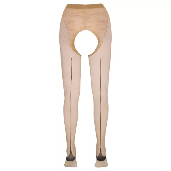 Cottelli - sexstrumpbyxa med ränder - beige - 2