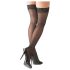 Cottelli - Svarta stay-ups med rand - 5/XL
