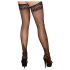 Cottelli - Svarta stay-ups med rand - 5/XL