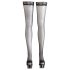 Cottelli - Svarta stay-ups med rand - 5/XL
