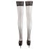 Cottelli - Satinkänsla stay-ups (svart) - 3/M-L