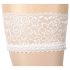 Cottelli - Satinstrumpor (vit) - 2/M