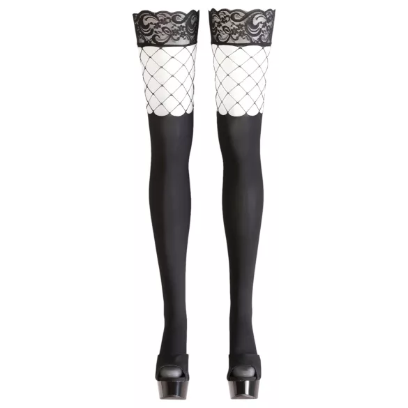 Cottelli - Stayups strumpor - kombinerad design