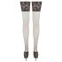 Cottelli - Stay-ups med 15cm bred spetskant (svart)