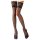 Cottelli - Svart spetsstrumpa med blommor - 4