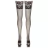 Cottelli - stay-ups med blommig spets - svart - 4