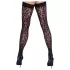 Cottelli Legwear - stay ups leopardmönster svart - 4