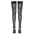 Cottelli Legwear - stay ups leopardmönster svart - 4
