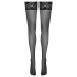 Cottelli - stayup-strumpor med spetskant (svart) - 5