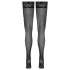 Cottelli - stayup-strumpor med spetskant (svart) - 5