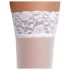 Cottelli - spetsiga, blommiga stay-ups (vita)