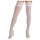 Cottelli - spetsiga, blommiga stay-ups (vita) - 4/L