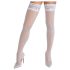 Cottelli - spetsiga, blommiga stay-ups (vita) - 4/L