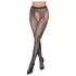 Cottelli Legwear - öppna, glansiga, svarta strumpbyxor (S-L)
