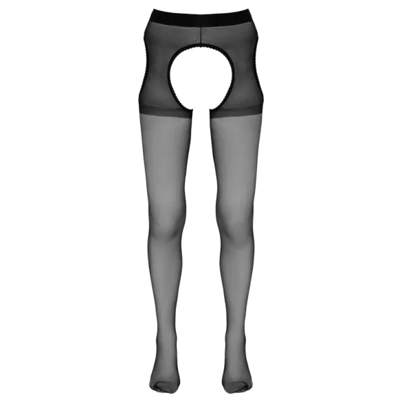 Cottelli - öppen (crotchless) strumpbyxa (svart) - L/XL