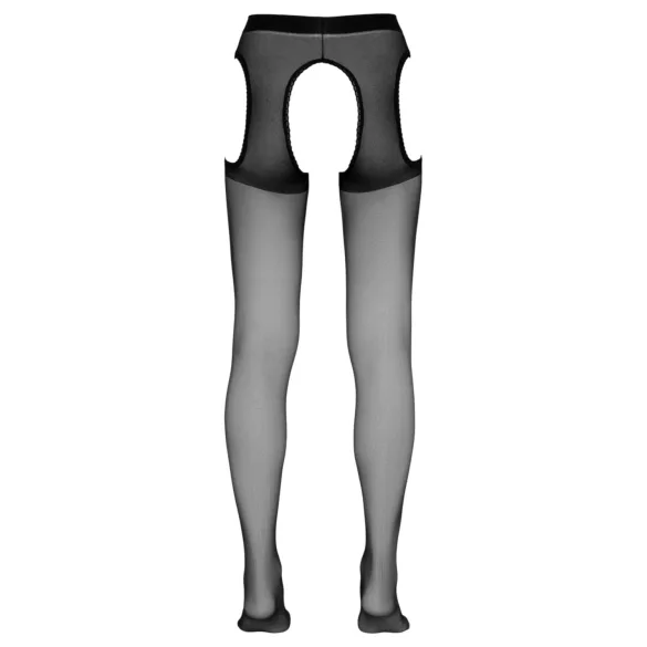 Cottelli - öppen (crotchless) strumpbyxa (svart) - L/XL