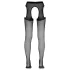 Cottelli - öppen (crotchless) strumpbyxa (svart) - L/XL