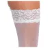 Cottelli - stay-ups strumpor - silkeslen - vit - L