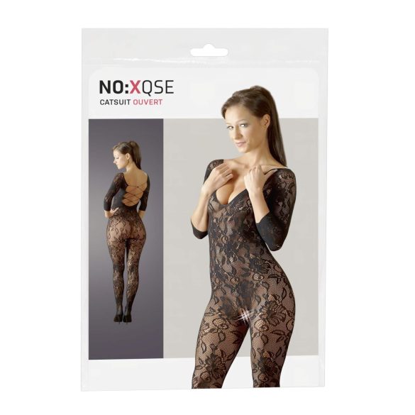 NO:XQSE - Blomstrande kattdräkt - svart (S-L)