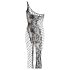 NO:XQSE - blommig asymmetrisk jumpsuit - svart (S-L)