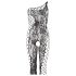 NO:XQSE - blommig asymmetrisk jumpsuit - svart (S-L)