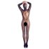 Mandy Mystery - Helkroppsnät Catsuit med Mask - Svart (S-L)