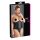 Cottelli Plus Size - satin korsett (svart)