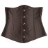 Cottelli Plus Size - satin korsett (svart)