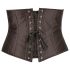Cottelli Plus Size - satin korsett (svart)