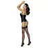 Cottelli Party - satinbustier med strumpeband - svart - L