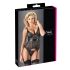 Cottelli - Glansrandig, transparent topp (svart) - M