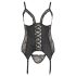 Cottelli Plus Size - Justerbar strumphållare (svart)