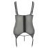 Cottelli Plus Size - Justerbar strumphållare (svart) - 3XL