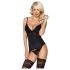 Obsessive 810-COR-1 - Spetsigt Strumpeband Set (Svart)