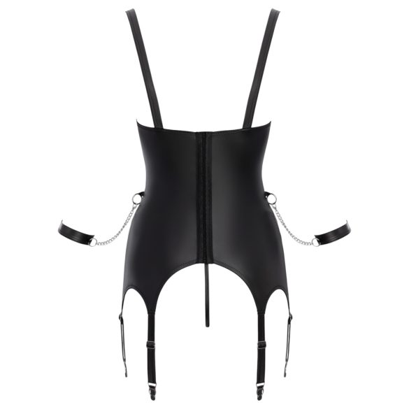 Cottelli - bondage set med öppna bröst - svart - XL
