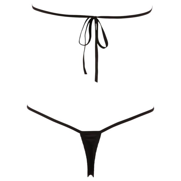 NO:XQSE - Öppen body med strass - svart - S-L