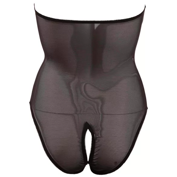 Abierta Fina - Bodysuit i spets - Djup urringning - Svart - L