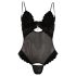 Cottelli - Mjuk och justerbar body (svart) - 85C/L