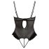 Cottelli - Mjuk och justerbar body (svart) - 85C/L