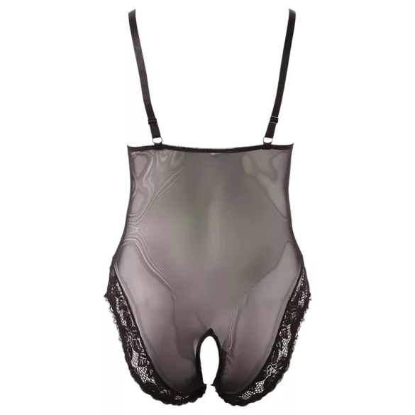 Cottelli Plus Size - spetsbody - svart - XXXXL