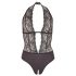 Cottelli - Spetshalsband body (svart)