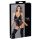 Cottelli Bondage - glittrande body med bojor (svart) - L