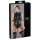Cottelli Bondage - ärmlös glänsande body med handbojor - svart - L