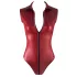 Cottelli Party - ärmlös body med dragkedja - glansig röd