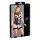Cottelli Bondage - öppen body med handbojor - glänsande svart - XL