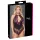 Cottelli Plus Size - spetsbody med blommor - svart/lila - 2XL